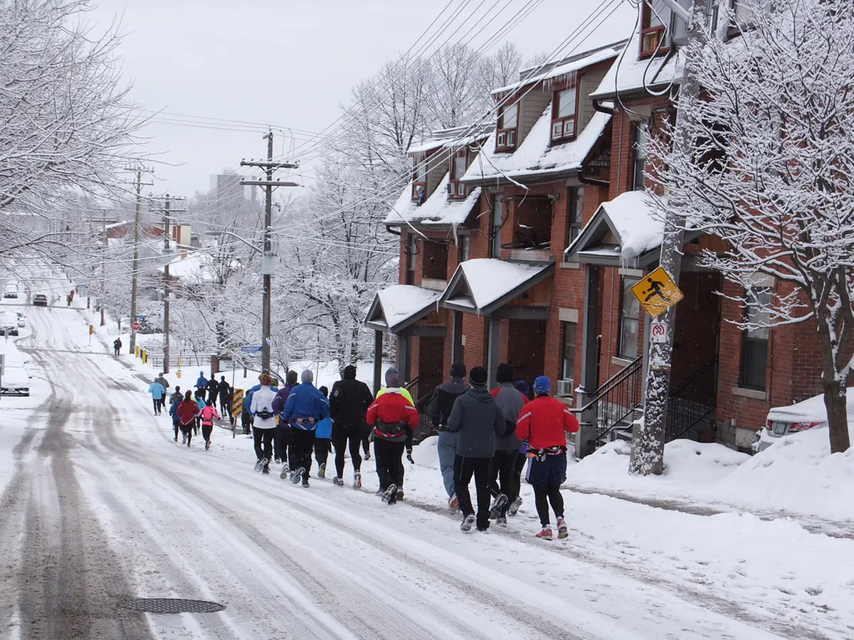 Walking Safely on Icy Streets in Matsumoto