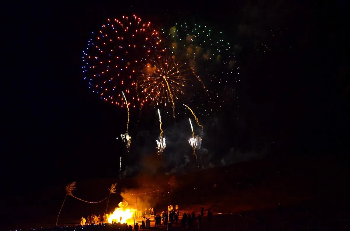 Wakakusa Yamayaki Fireworks Start Time in Nara 2026