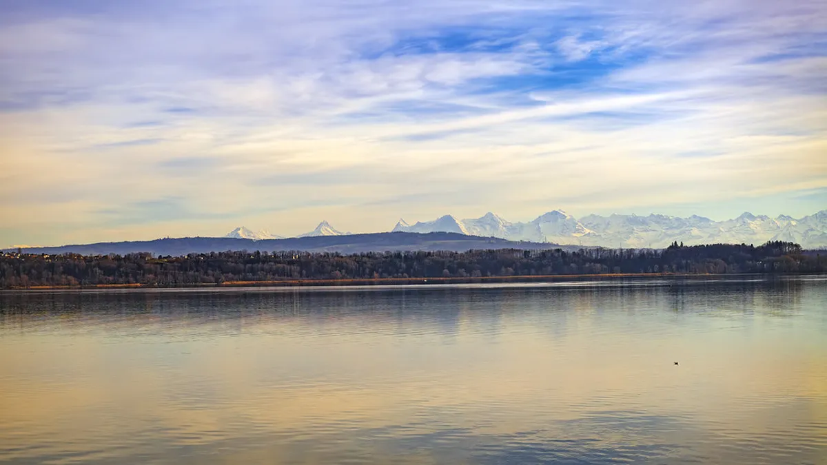 Best Views of Alps from Neuchâtel Winter